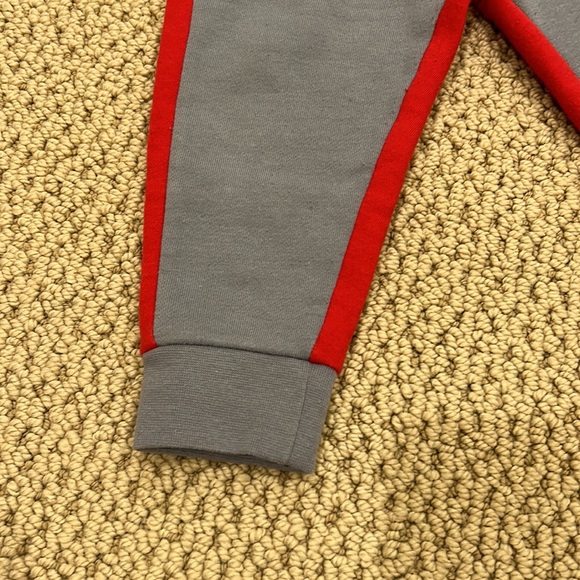 Baby Jordan Sweatpants Size 24 Months Red and Grey - Picture 4 of 8